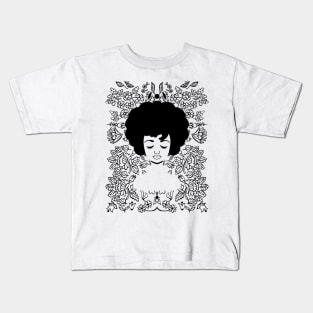 Line of Flowers Kids T-Shirt